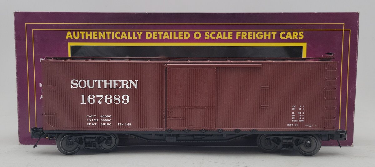 MTH 2093728 O Southern 40' USRA Double Sheathed Box Car #167689 EX/Box