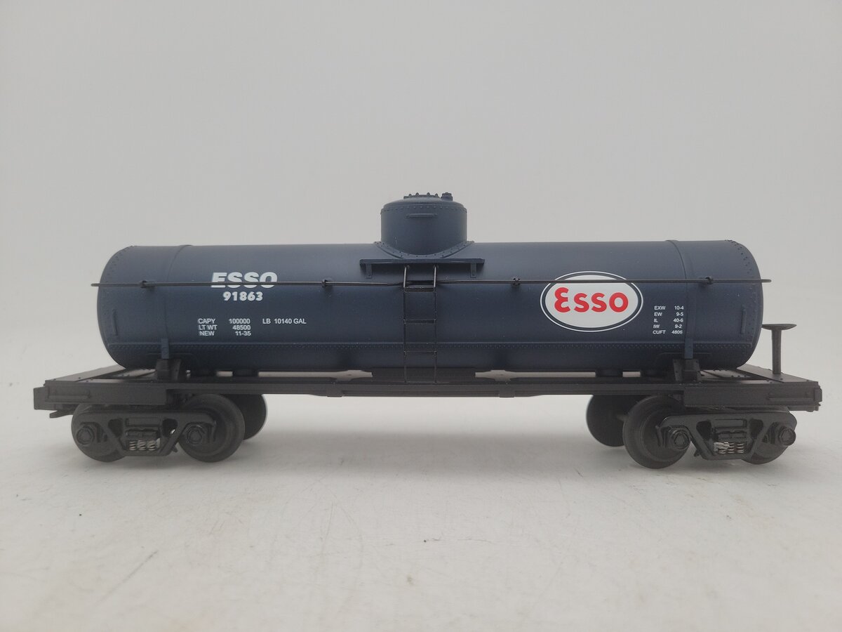 MTH 30-7314 O Gauge ESSO Single Dome Tank Car #91863 EX