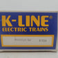 K-Line K7201 O Gauge MOW Operating Searchlight Car #7201 EX/Box