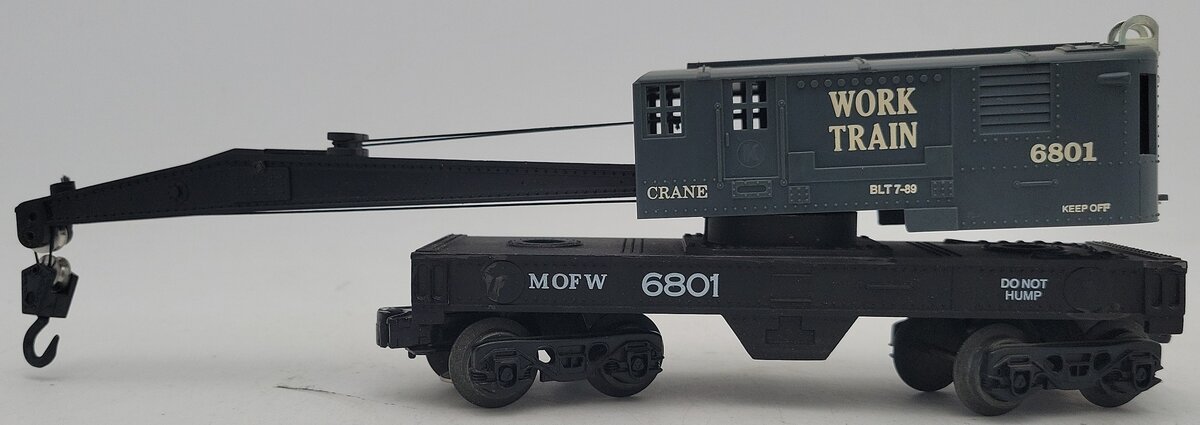 K-Line K6801 O Gauge MOW Crane Car #6801 EX/Box