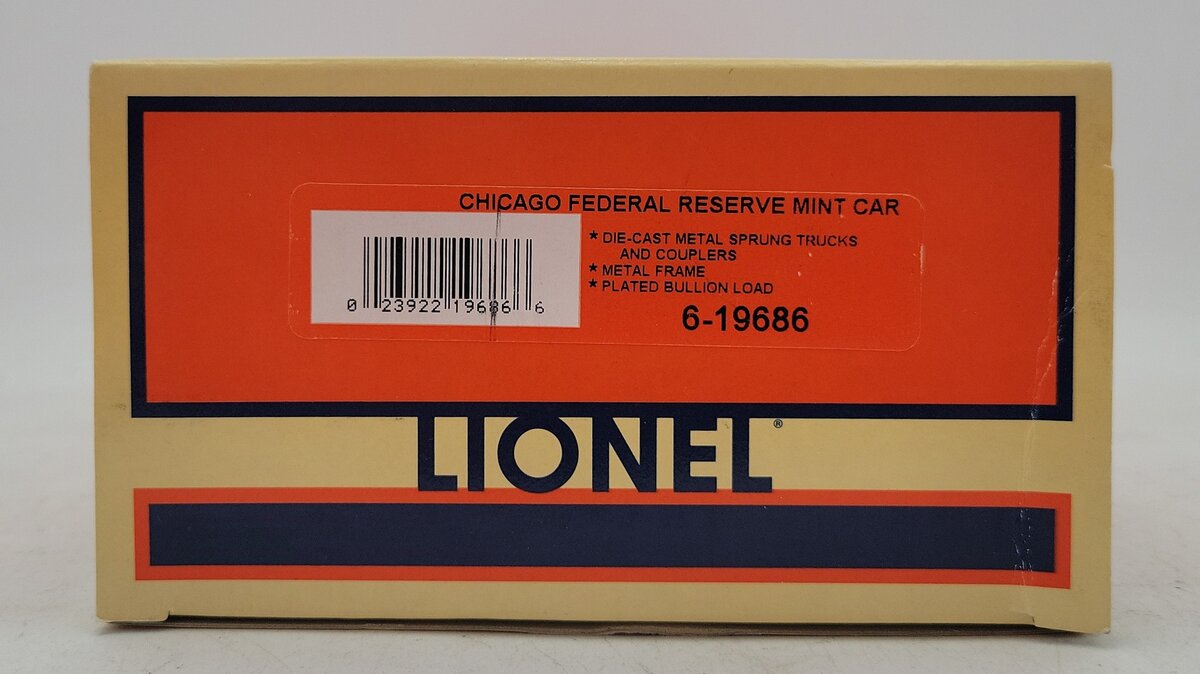 Lionel 6-19686 O Gauge Chicago Federal Reserve Mint Car #6445 LN/Box