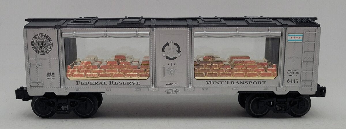 Lionel 6-19686 O Gauge Chicago Federal Reserve Mint Car #6445 LN/Box