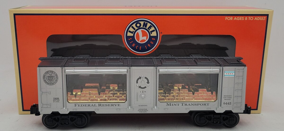 Lionel 6-19686 O Gauge Chicago Federal Reserve Mint Car #6445 LN/Box