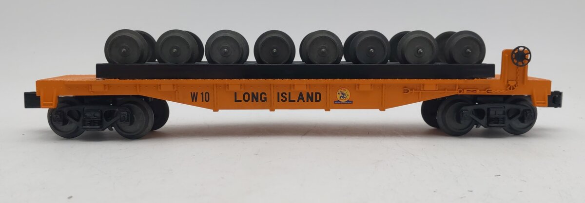 MTH 30-76458 Long Island Flat Car w/ Wheel Set #W10 LN/Box