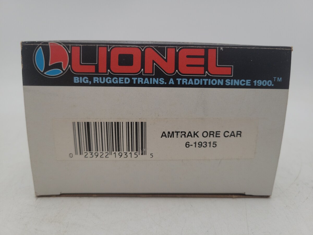 Lionel 6-19315 O Gauge Amtrak Ore Car w/ Ore Load #19315 LN/Box