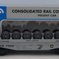 K-Line K661-1411 Conrail 2002 Safety Award Classic Flat Car w/ Wheels #73135 LN/Box