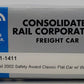 K-Line K661-1411 Conrail 2002 Safety Award Classic Flat Car w/ Wheels #73135 LN/Box