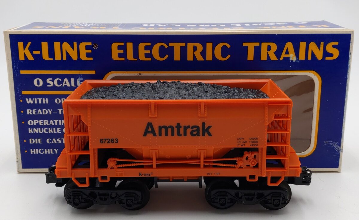 K-Line K-67263 Amtrak Ore Car with Load LN/Box
