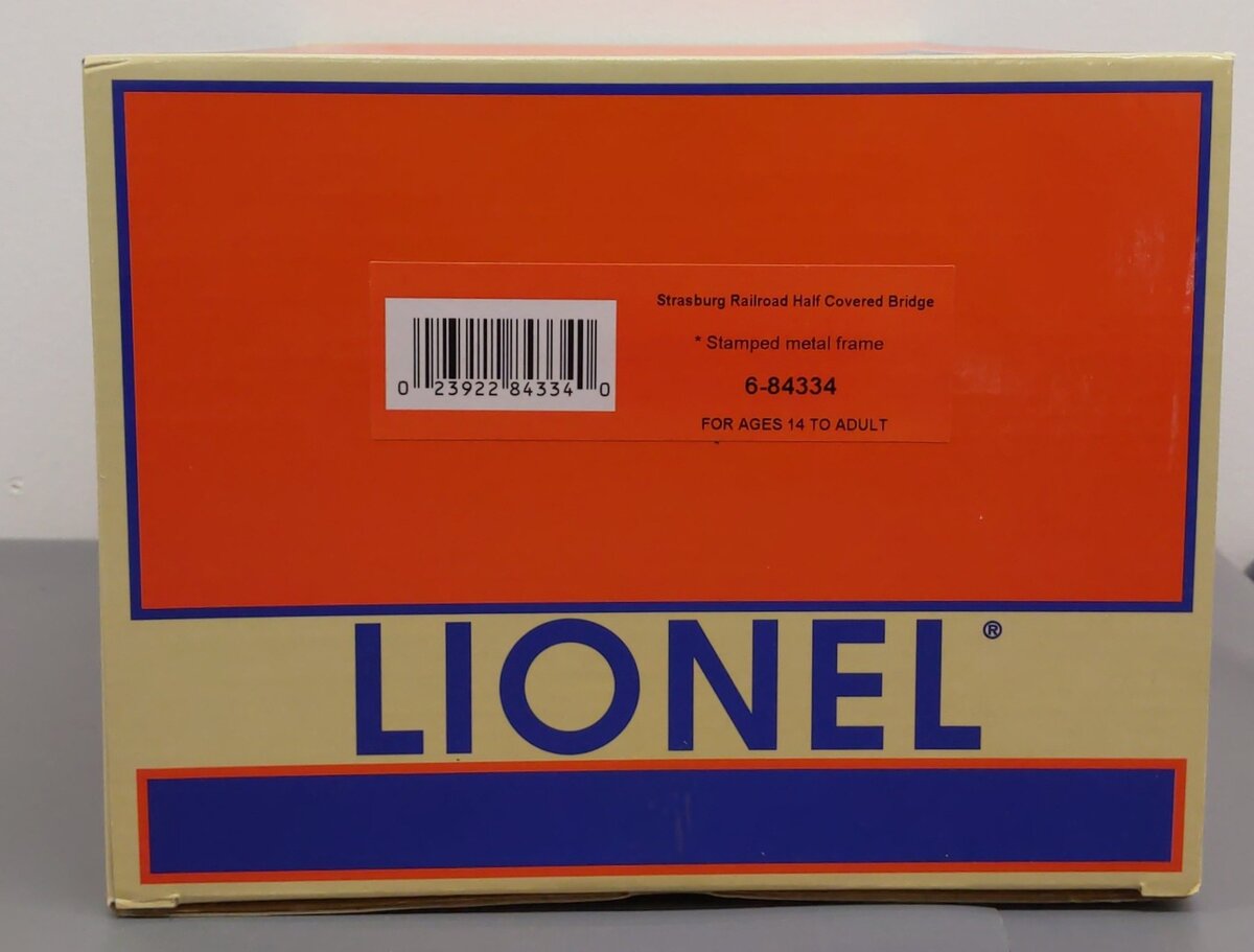 Lionel 6-84334 O Strasburg Half Covered Covered Bridge EX/Box