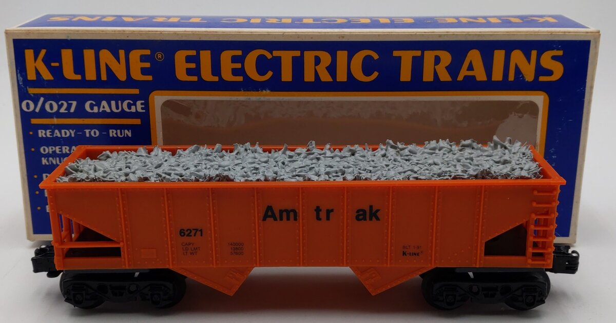 K-Line K-6271 Amtrak Hopper Car LN/Box