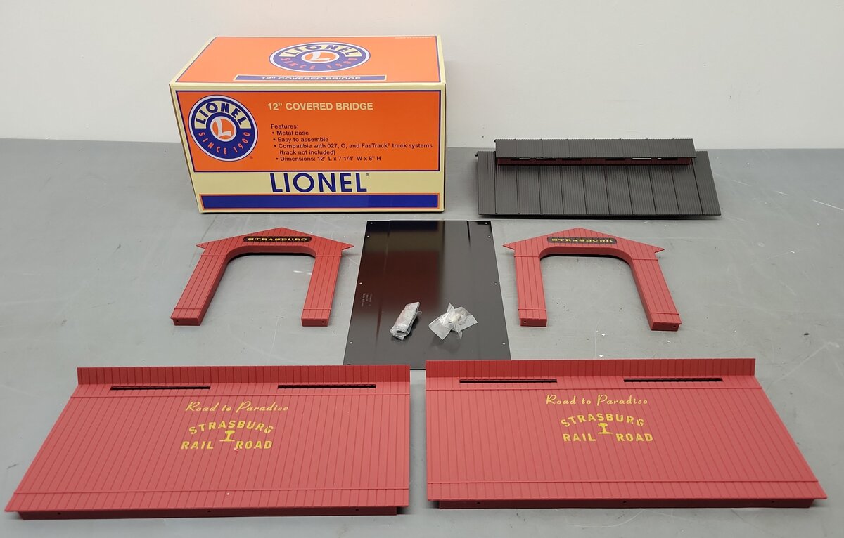 Lionel 6-84334 O Strasburg Half Covered Covered Bridge EX/Box