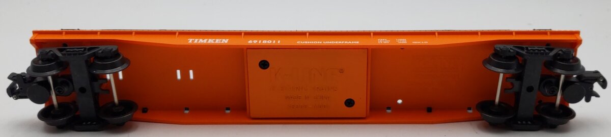 K-Line K691-8011 Timken Bulkhead Flatcar w/Wheel Load LN/Box