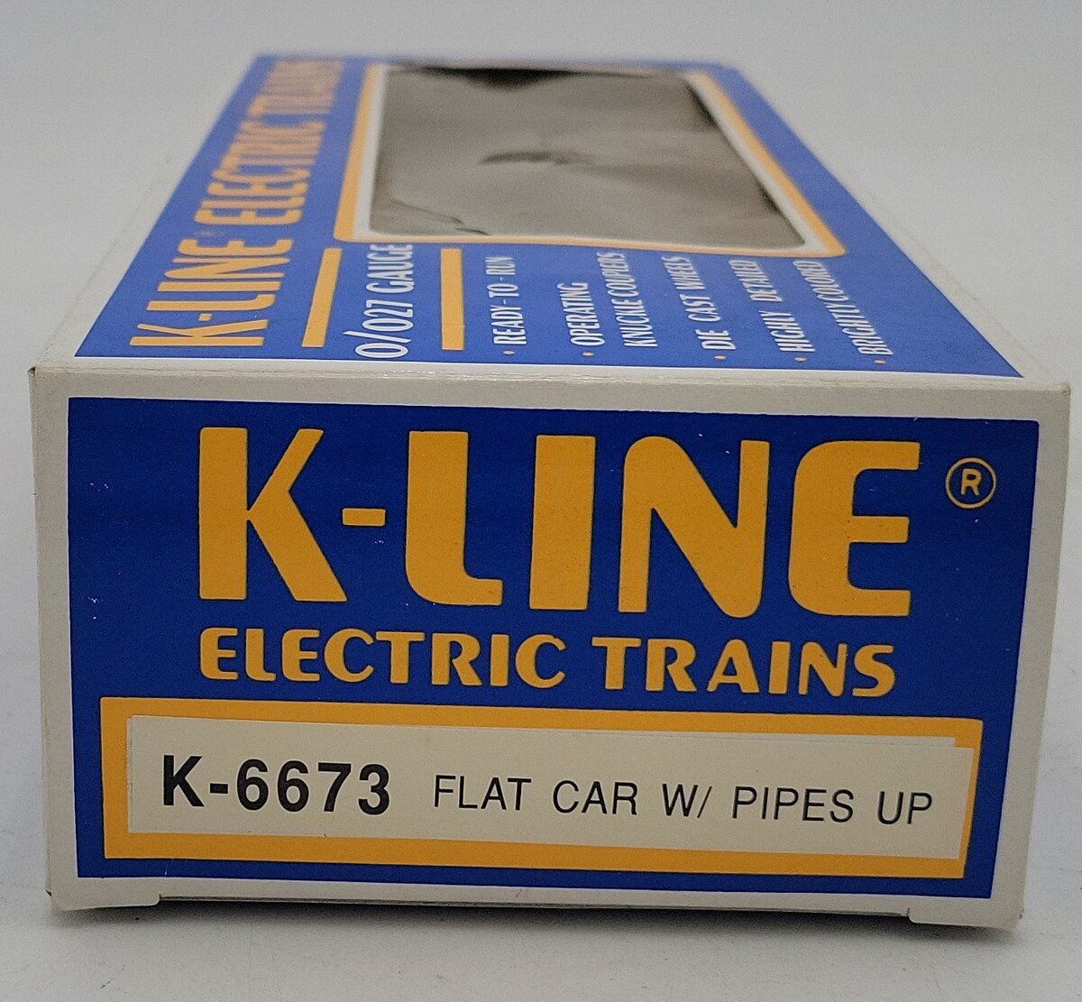 K-Line K6673 O Union Pacific Flatcar with Pipes #6673 EX/Box