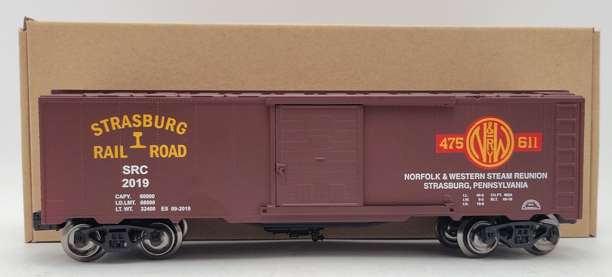 RMT 96499-401 O Scale Limited Edition Strasburg RR N&W Steam Reunion Boxcar EX/Box
