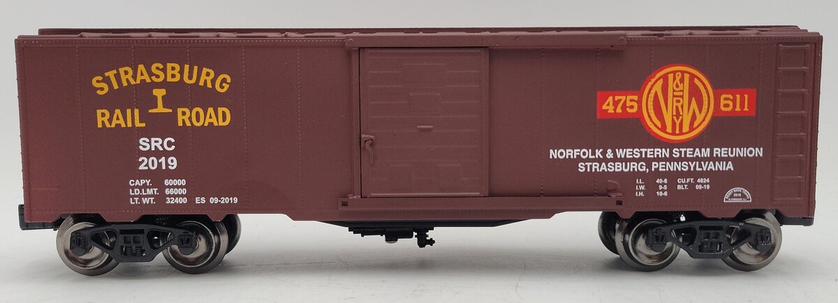 RMT 96499-401 O Scale Limited Edition Strasburg RR N&W Steam Reunion Boxcar EX/Box