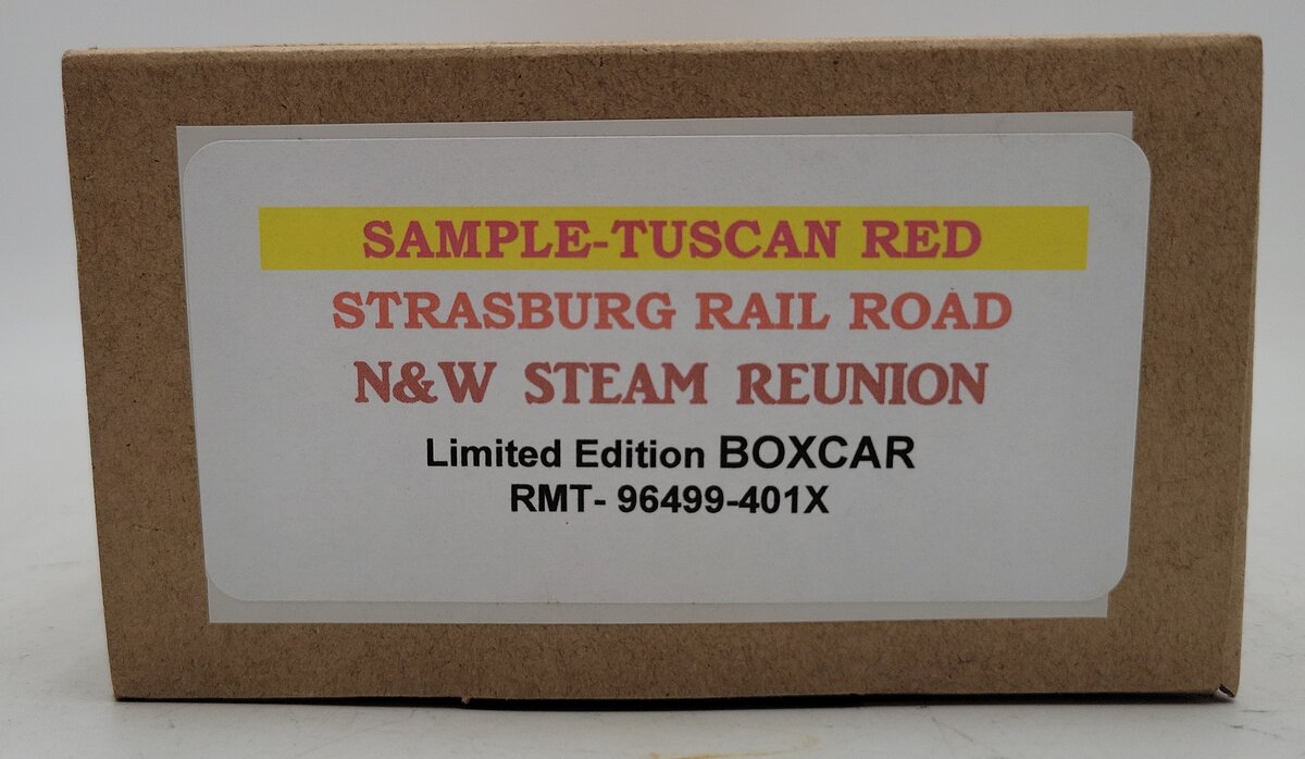 RMT 96499-401 O Scale Limited Edition Strasburg RR N&W Steam Reunion Boxcar EX/Box