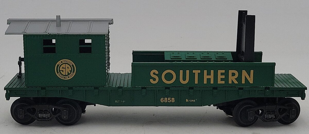 K-Line K-6858 O Gauge Southern Railway Boom Car EX/Box