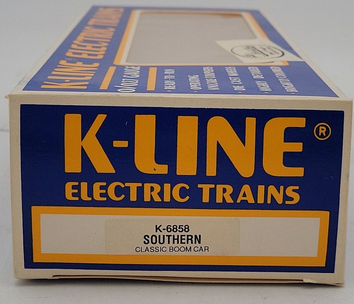 K-Line K-6858 O Gauge Southern Railway Boom Car EX/Box