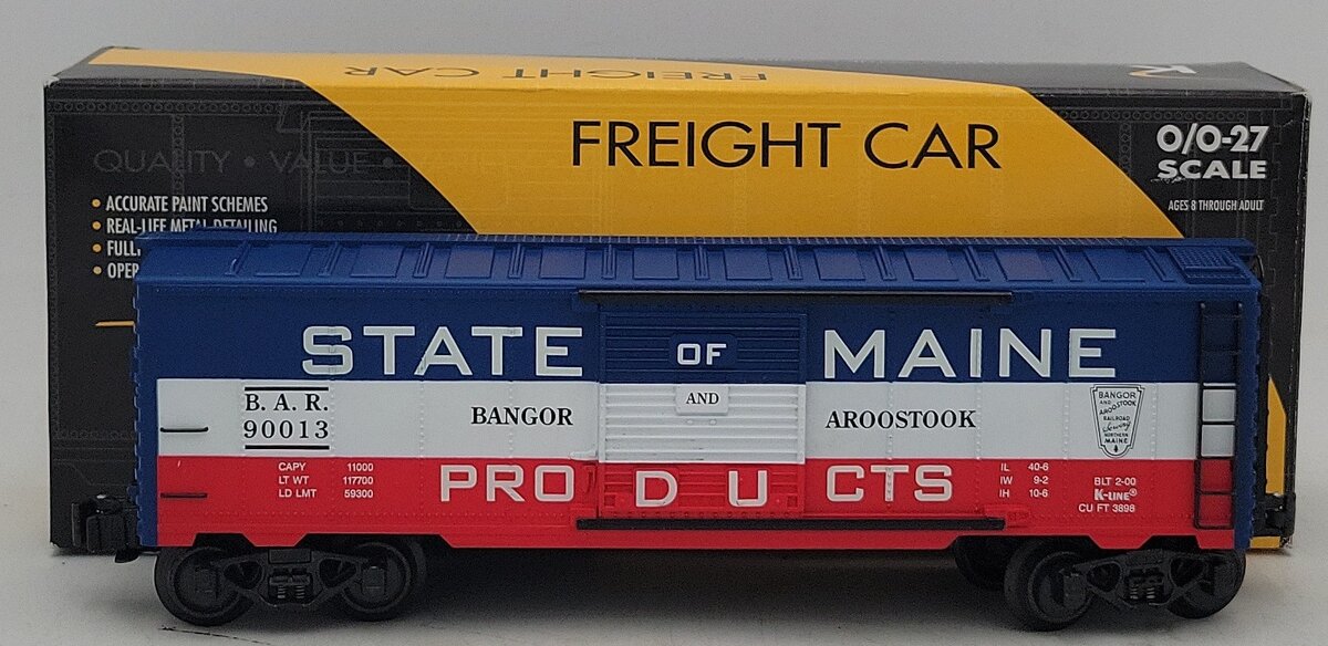 K-Line K90013IC O Gauge KCC State of Maine Boxcar #90013 LN/Box