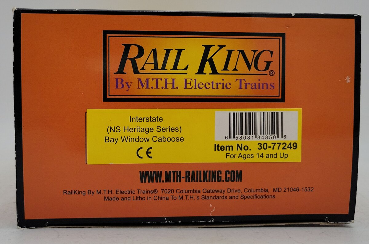 MTH 30-77249 O Gauge Interstate Bay Window Caboose #555105 LN/Box