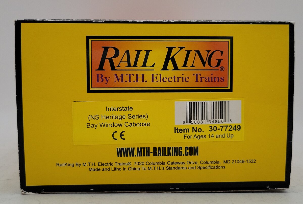 MTH 30-77249 O Gauge Interstate Bay Window Caboose #555105 LN/Box