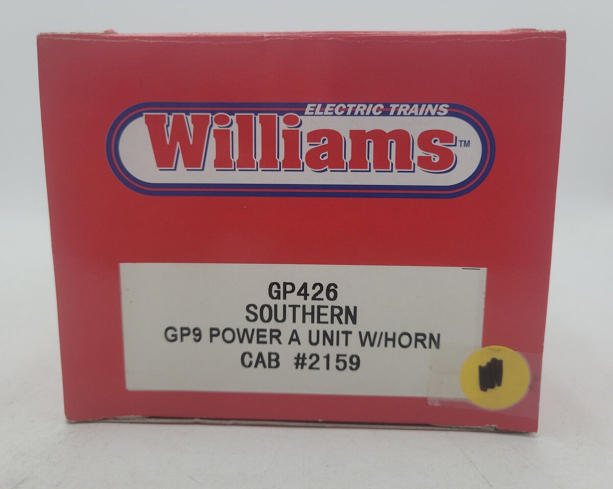 Williams GP426 O Gauge Southern GP-9 Powered Diesel Locomotive #2159 with Horn LN/Box
