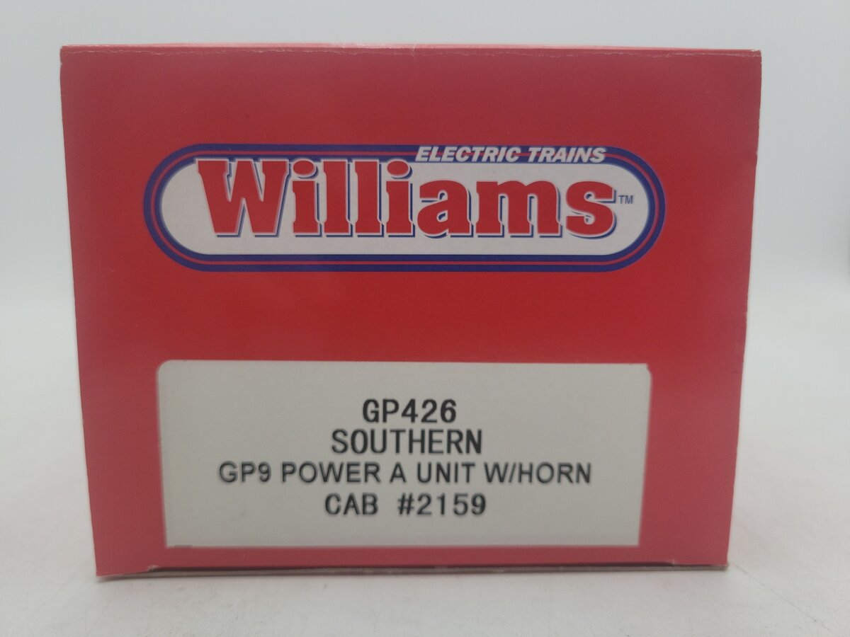 Williams GP426 O Gauge Southern GP-9 Powered Diesel Locomotive #2159 with Horn LN/Box