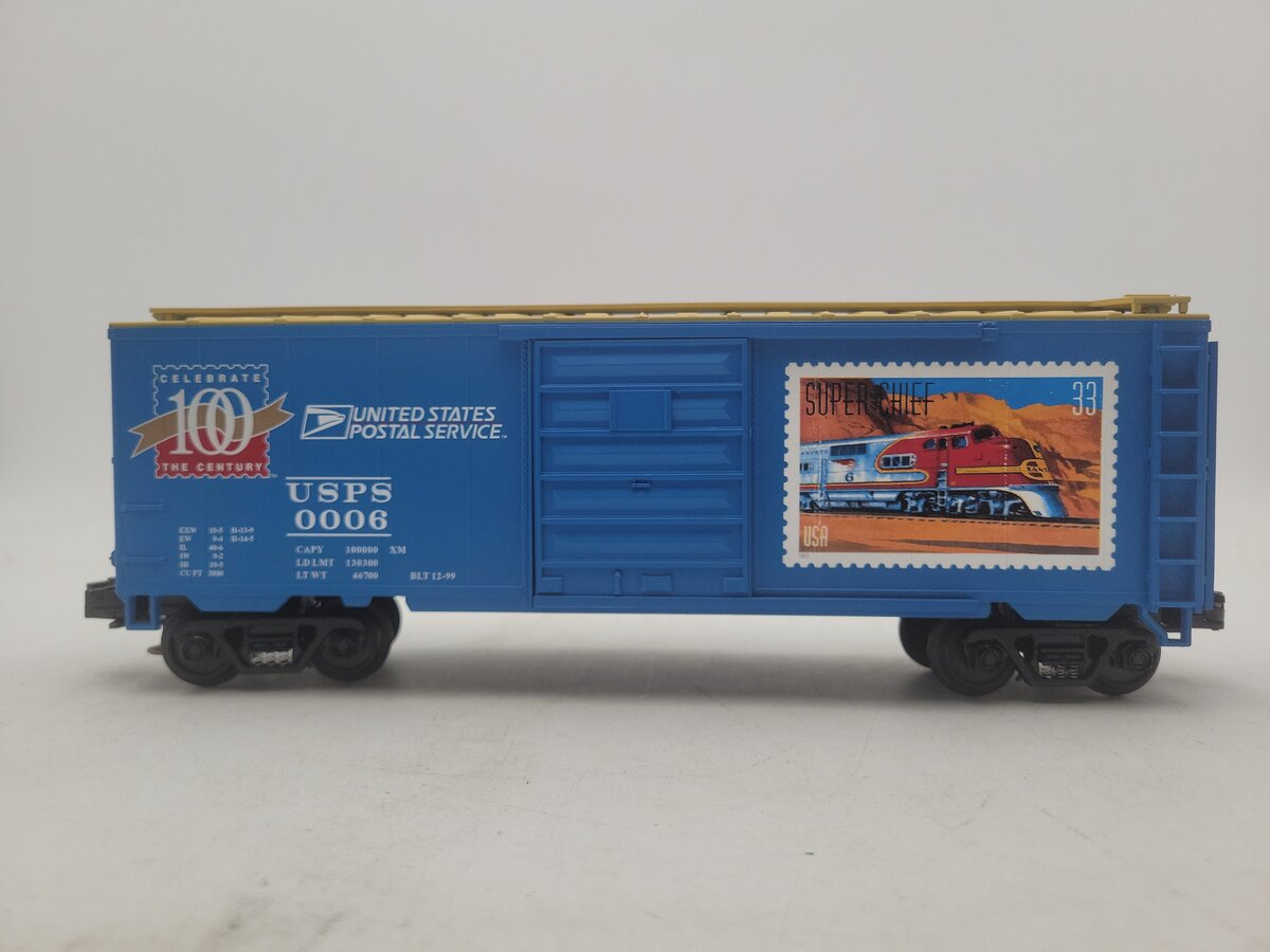 MTH 20-93056 O Gauge US Post Office 40' Single Door Boxcar #0006 EX/Box