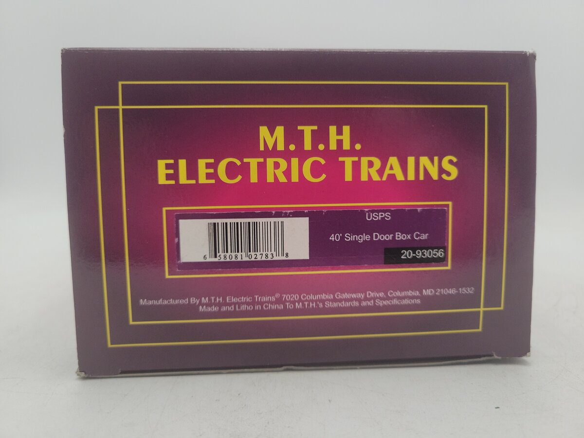 MTH 20-93056 O Gauge US Post Office 40' Single Door Boxcar #0006 EX/Box