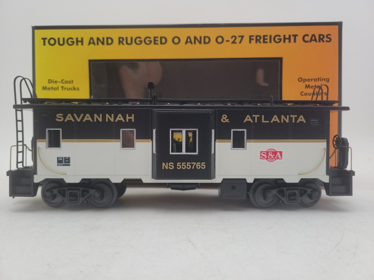 MTH 30-77234 O Gauge Savannah & Atlanta Bay Window Caboose #555765 LN/Box