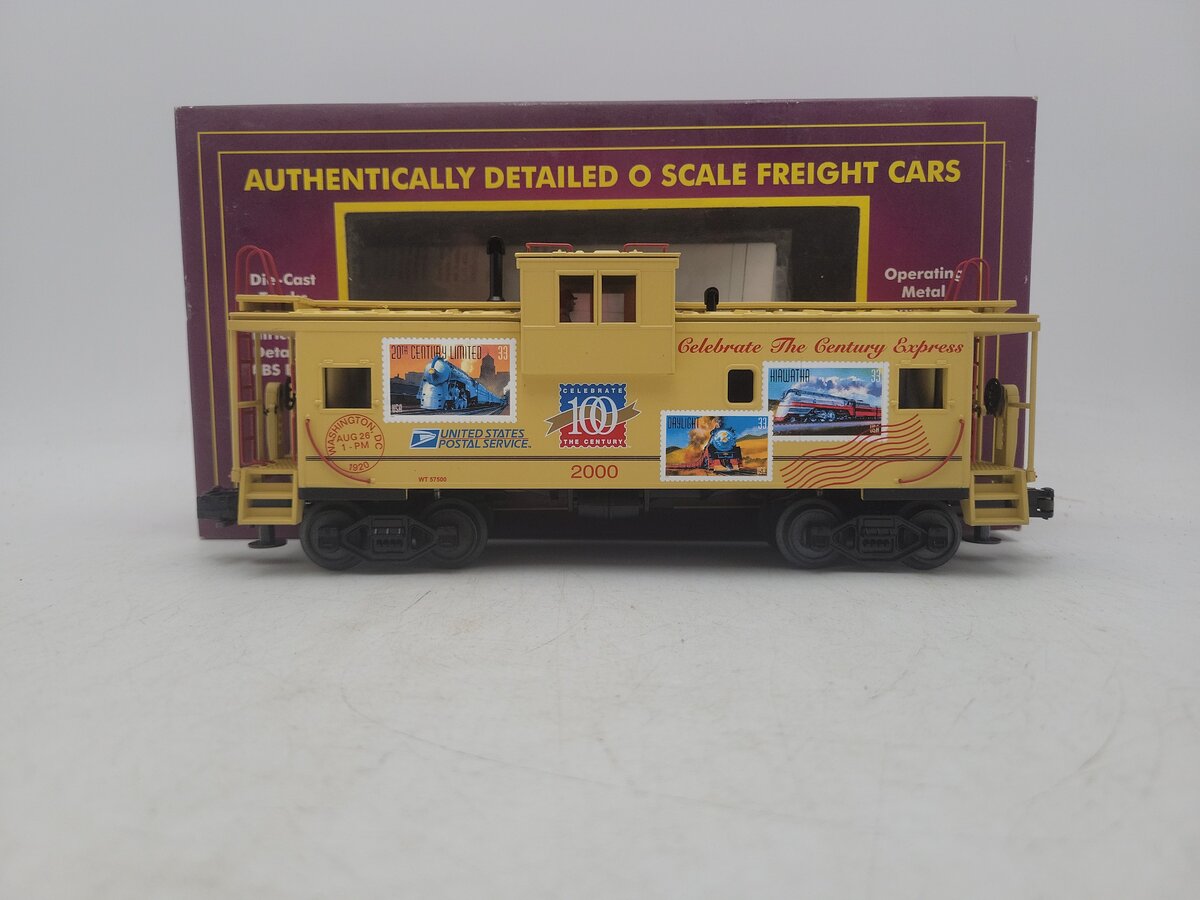 MTH 20-91035 O Gauge USPS Extended Vision Caboose #2000 EX/Box