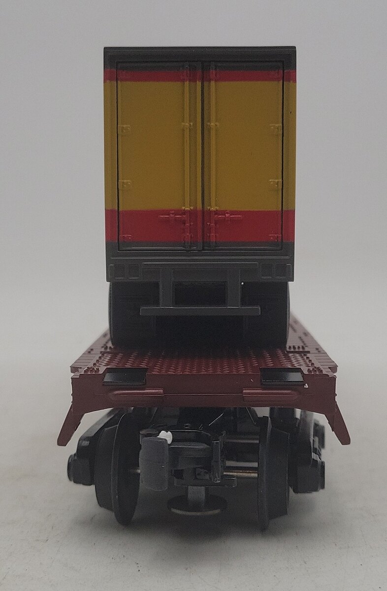 MTH 30-7632 O Gauge Union Pacific Flatcar #53007 with Trailer EX/Box
