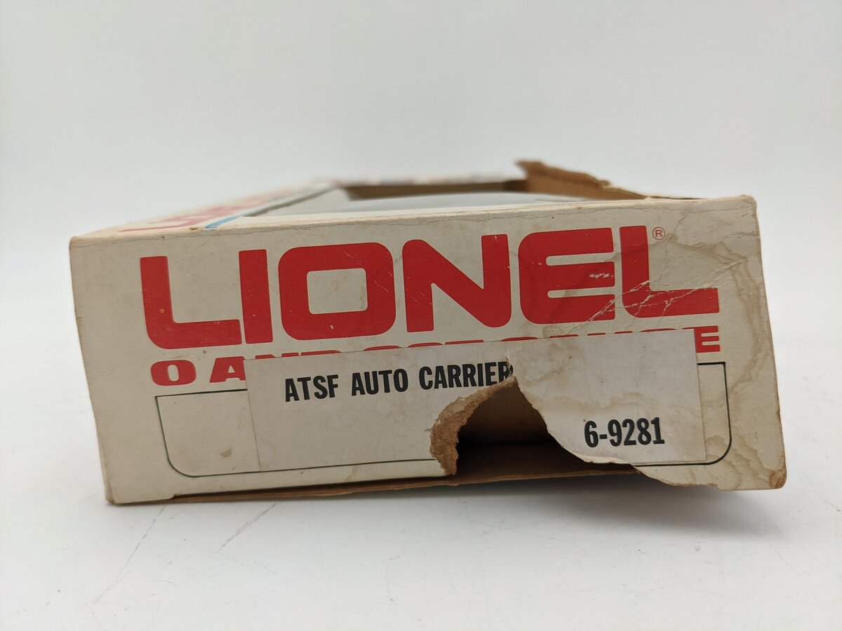 Lionel 6-9281 O Gauge Santa Fe Tri-level Auto Carrier EX/Box