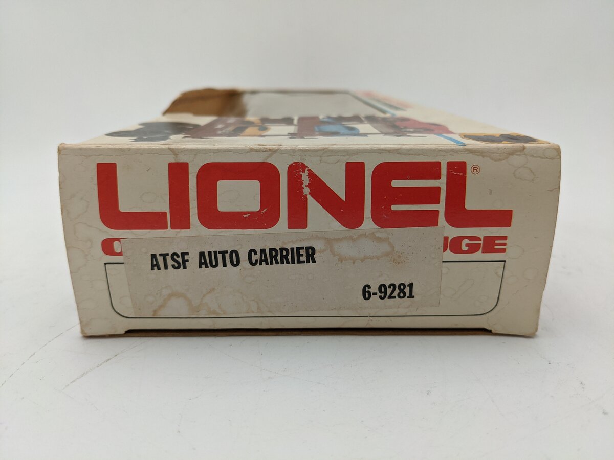 Lionel 6-9281 O Gauge Santa Fe Tri-level Auto Carrier EX/Box