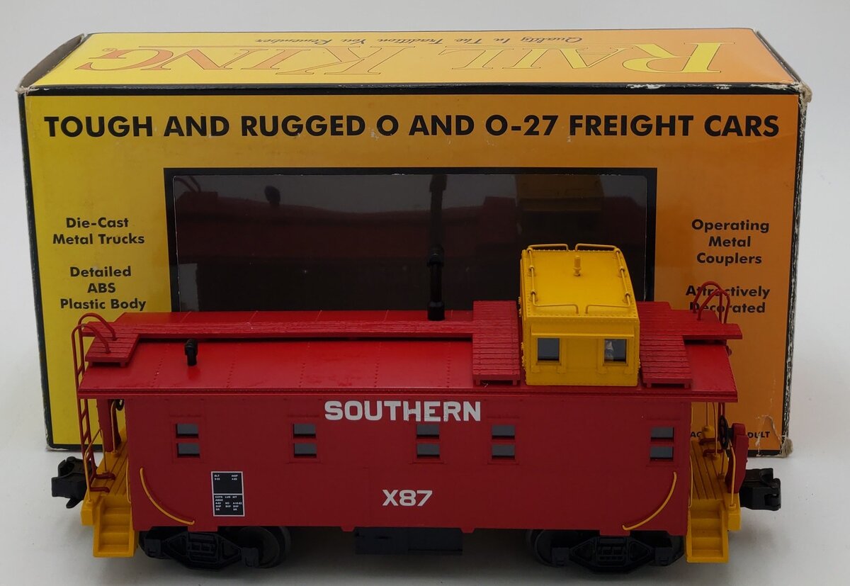 MTH 30-77148 O Southern RailKing Offset Steel Caboose Car #X87 LN/Box
