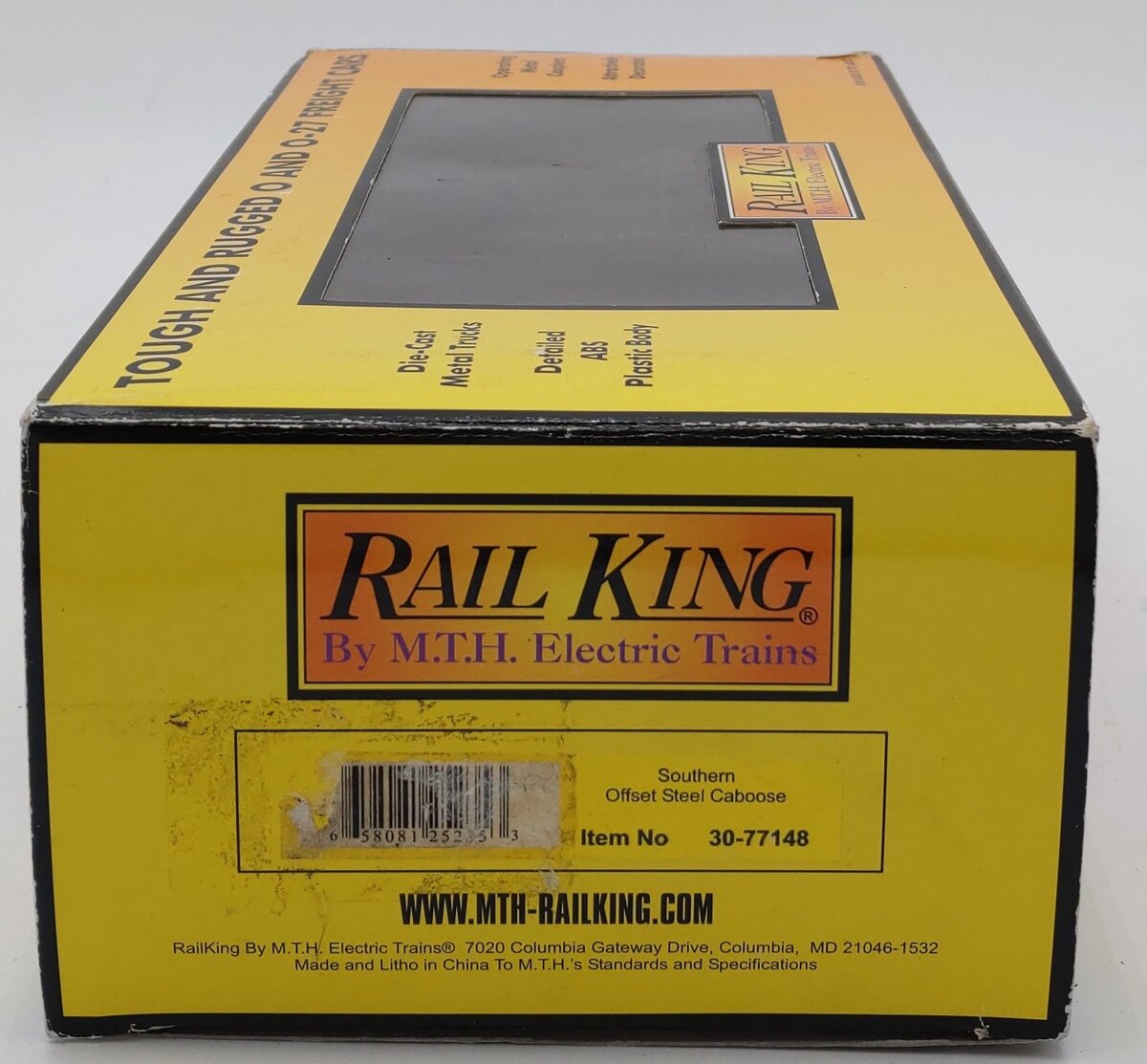 MTH 30-77148 O Southern RailKing Offset Steel Caboose Car #X87 LN/Box