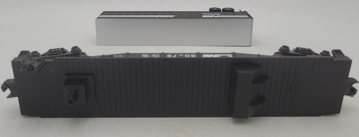 MTH 30-76181 O Gauge Norfolk Southern Flat Car w/ Trailer EX/Box