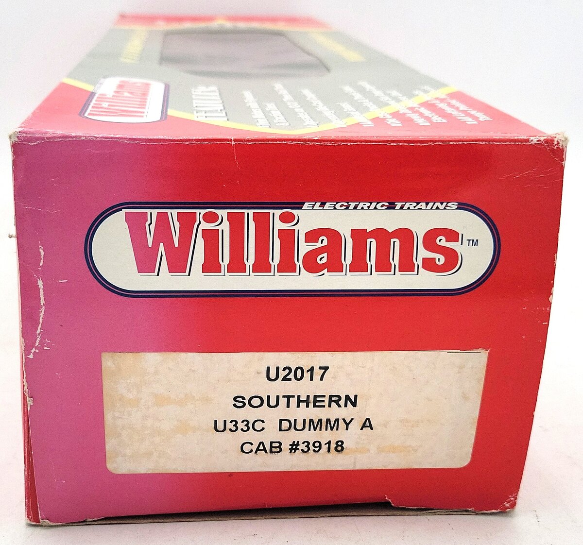 Williams U2017 O Gauge Southern U33C Non-Powered Diesel Locomotive #3918 VG/Box