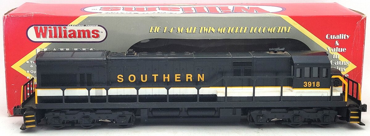 Williams U2017 O Gauge Southern U33C Non-Powered Diesel Locomotive #3918 VG/Box