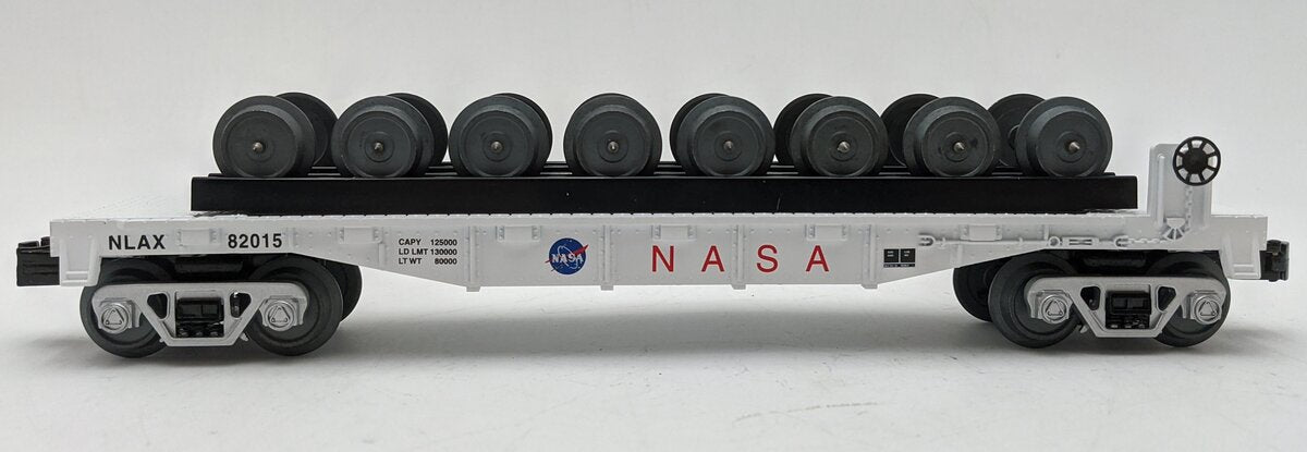 MTH 30-76620 O NASA RailKing Flat Car with Wheel Set #82015 LN/Box