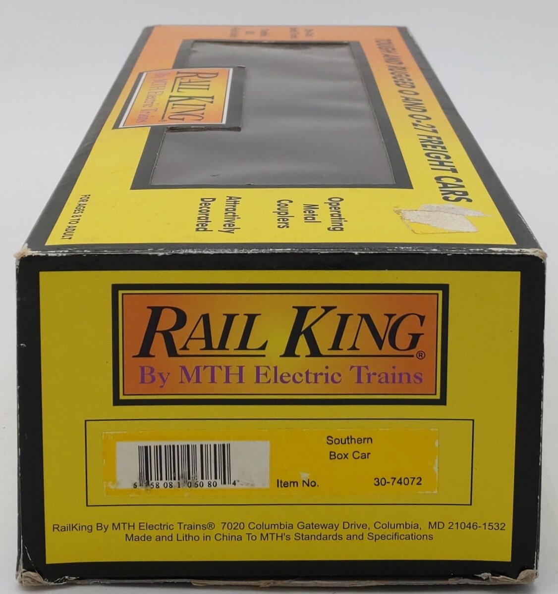 MTH 30-74072 O Gauge Southern Box Car #45524 LN/Box