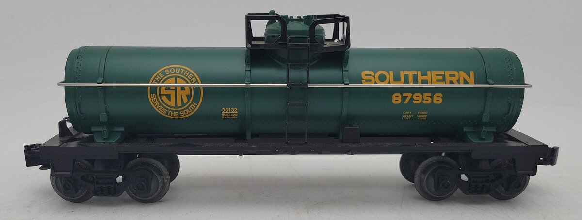 Lionel 6-36132 O Gauge Southern Tank Car #87956 VG/Box