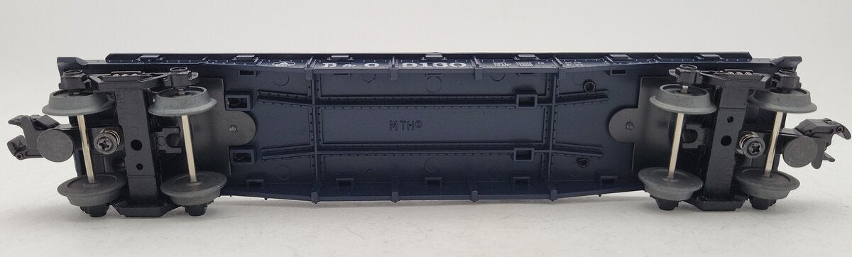 MTH 30-7010E O Gauge Baltimore & Ohio Flatcar w/ Trailer EX/Box