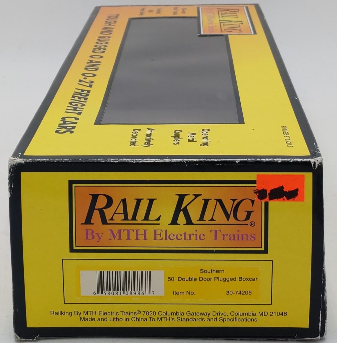 MTH 30-74205 O Gauge Southern 50' Double Door Plugged Boxcar #42305 LN/Box