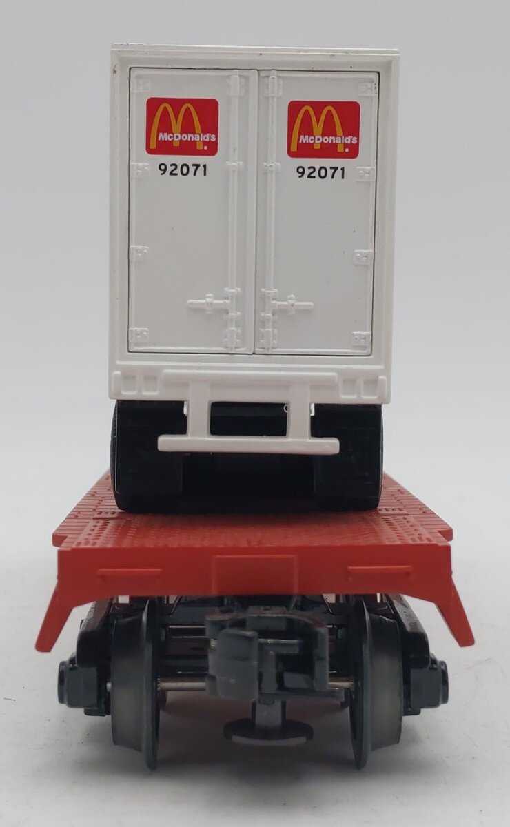 MTH 30-7696 O Gauge McDonald's Flatcar w/Trailer EX/Box