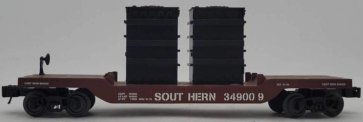 Lionel 6-21635 O Southern Depressed Center Flatcar with 2 Transformers EX/Box