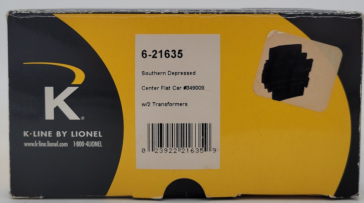 Lionel 6-21635 O Southern Depressed Center Flatcar with 2 Transformers EX/Box