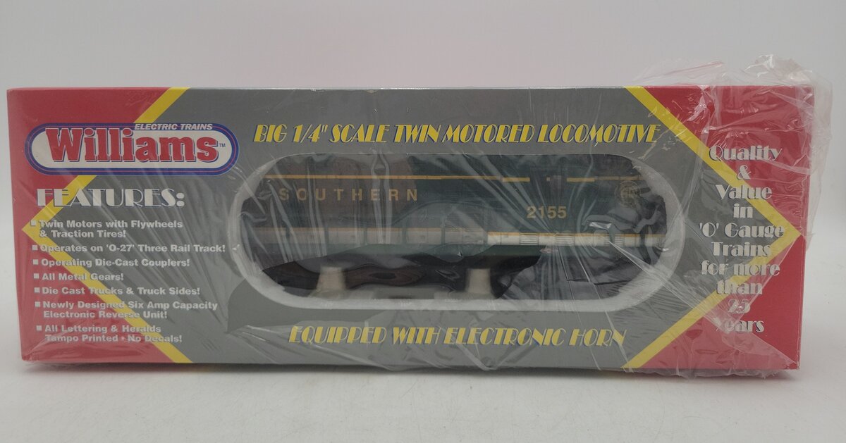 Williams GP518 O Gauge Southern GP-9 Diesel Loco #2155 MT/Box