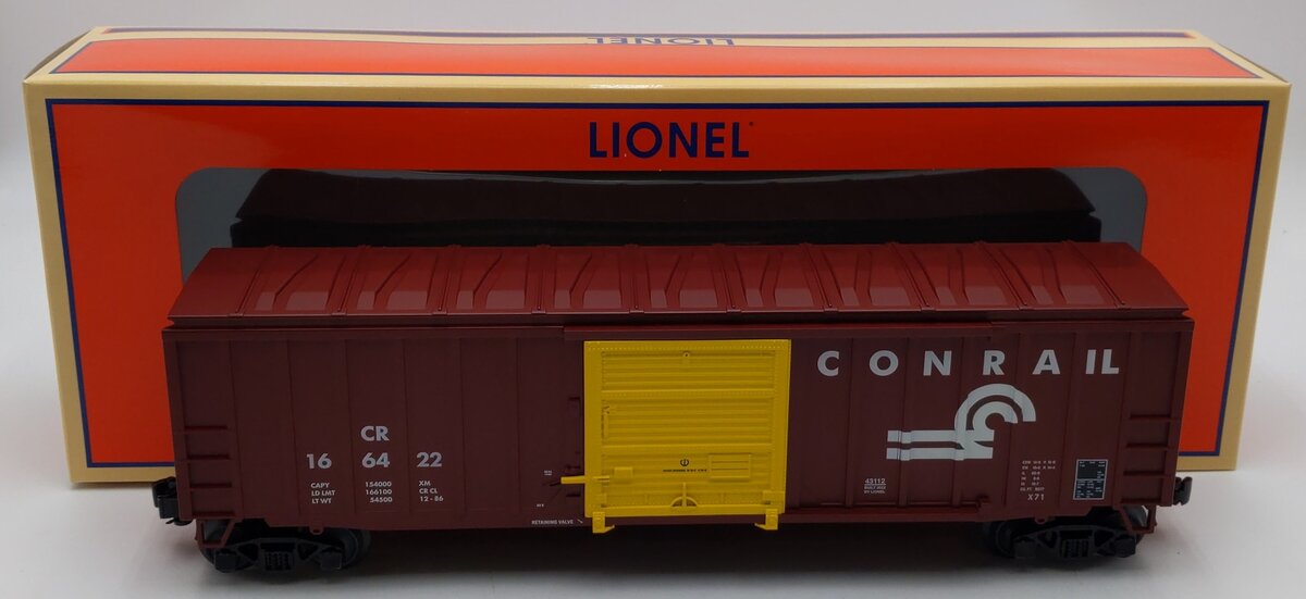 Lionel 2243112 O Conrail Standard Modern Boxcar #166422 LN/Box