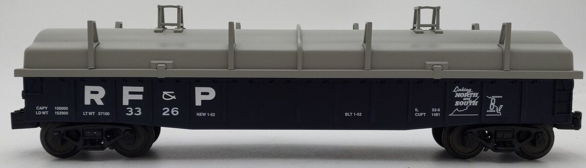 MTH 30-72106 O Gauge Richmond Fredericksburg & Potomac Gondola Car w/Cover LN/Box